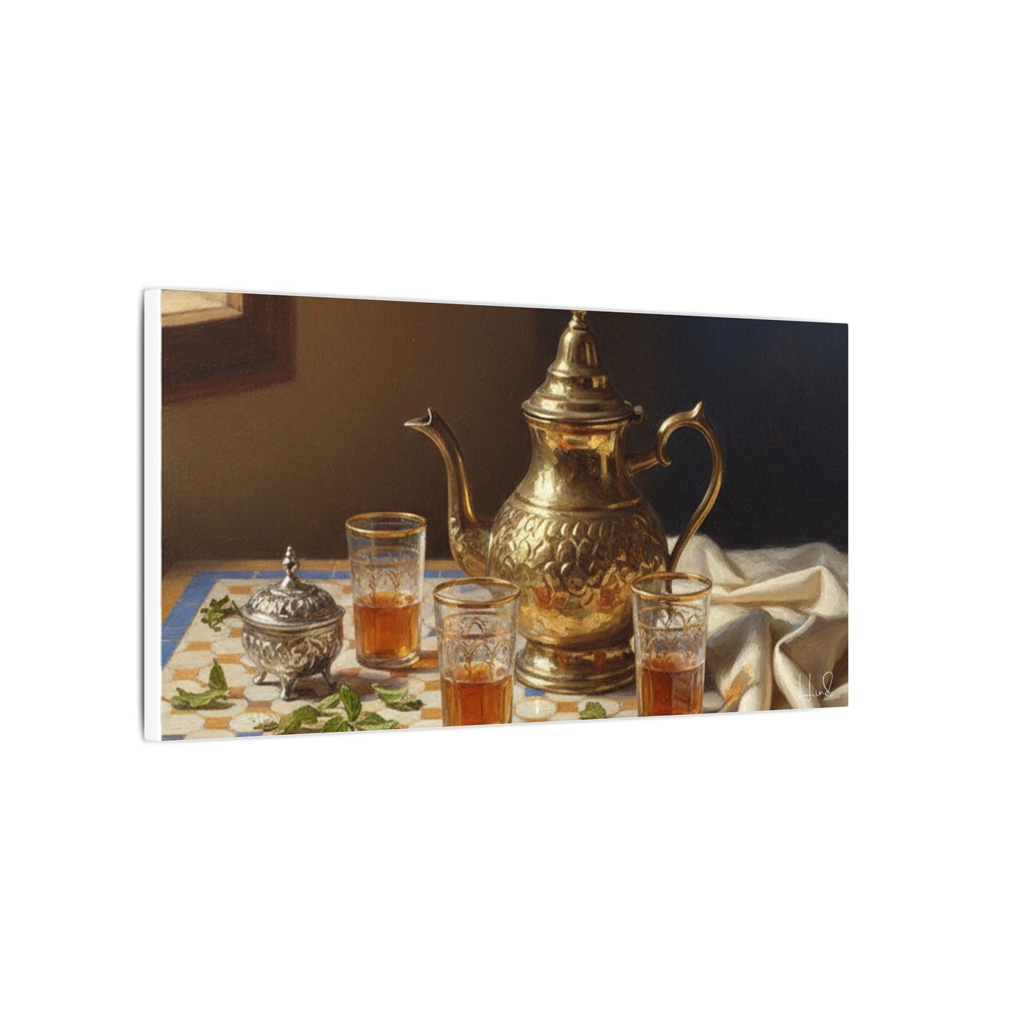 Moroccan Tea Still Life Canvas