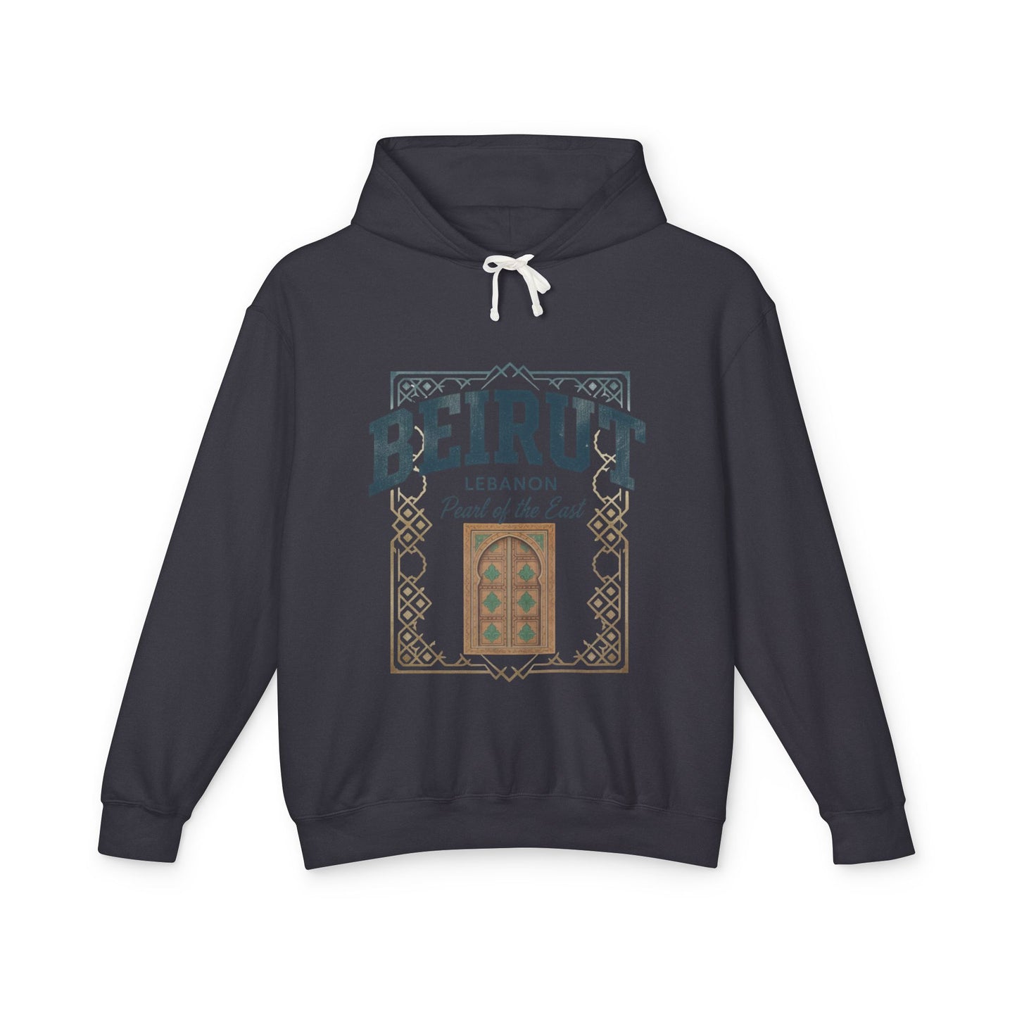 Beirut Vintage Door Hoodie — Lebanon "Pearl of the East" Travel Sweatshirt