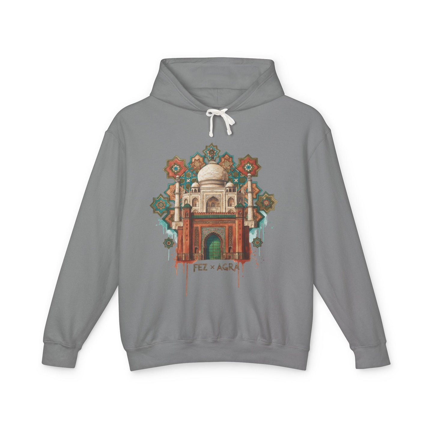 Beirut Souk Floral Hoodie — Lebanon Architectural Art Pullover