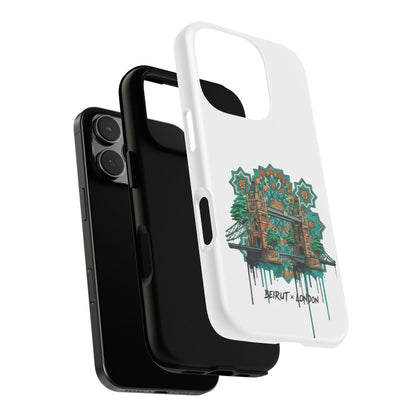 Beirut x London Ornate Phone Case — Turquoise Mosaic Gateway Design