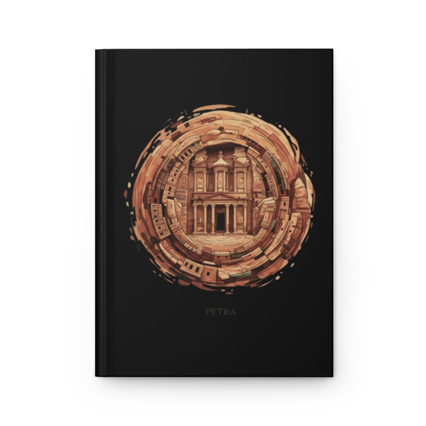 Petra Travel Journal — Hardcover Notebook with Ancient Treasury Artwork