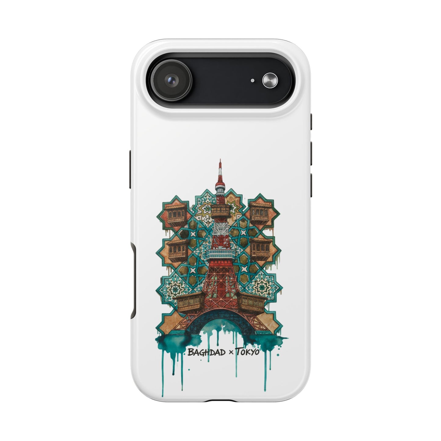 Coque de téléphone résistante — Illustration fusion Bagdad x Tokyo