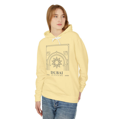 Dubai Architectural Hoodie — Minimal Line Art Travel Sweatshirt