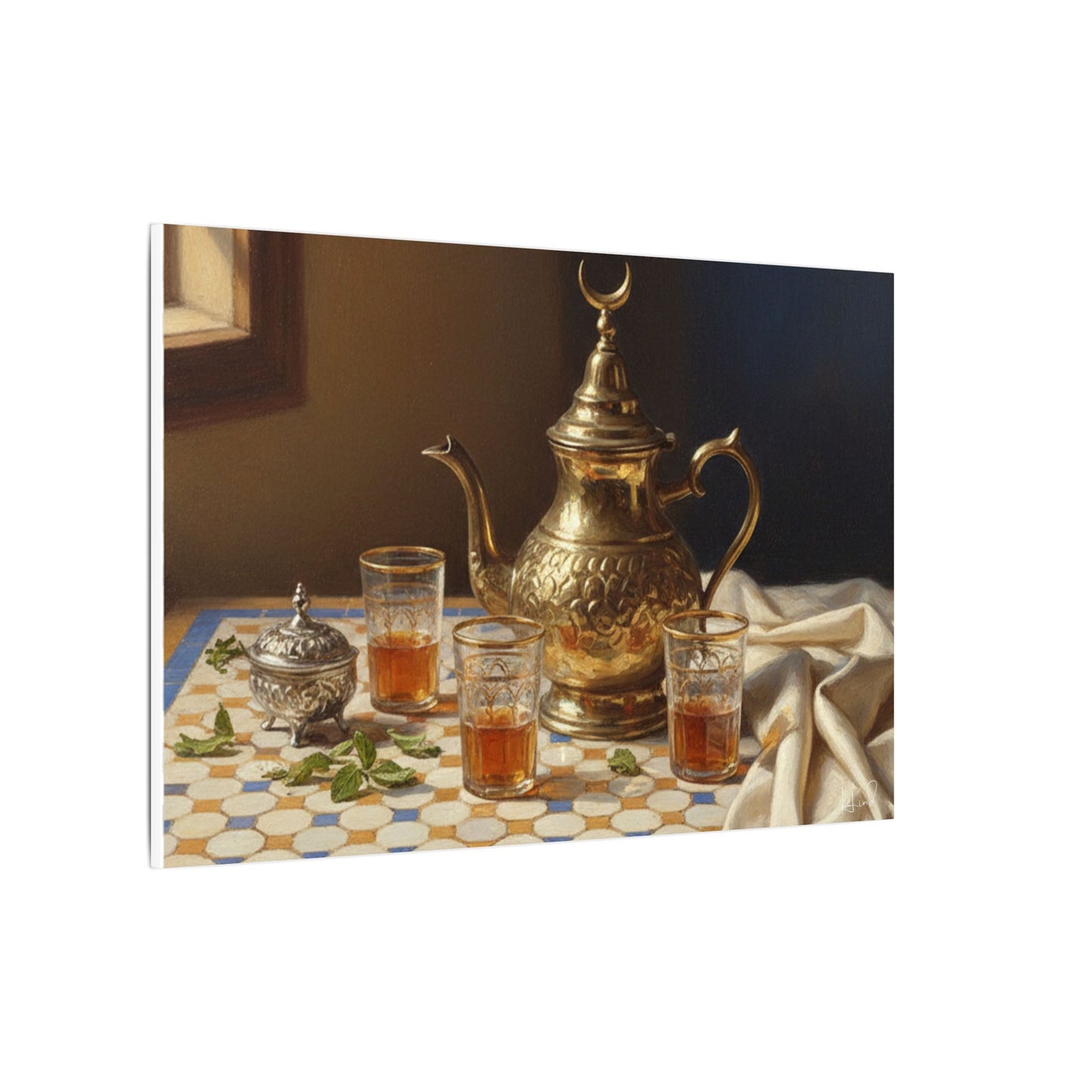 Moroccan Tea Still Life Canvas