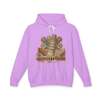 Leaning Tower of Pisa Vintage Art Hoodie — Retro Italy Travel Sweatshirt