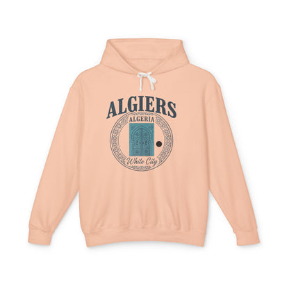 Algiers Algeria Vintage Door Hoodie — White City Travel Sweatshirt