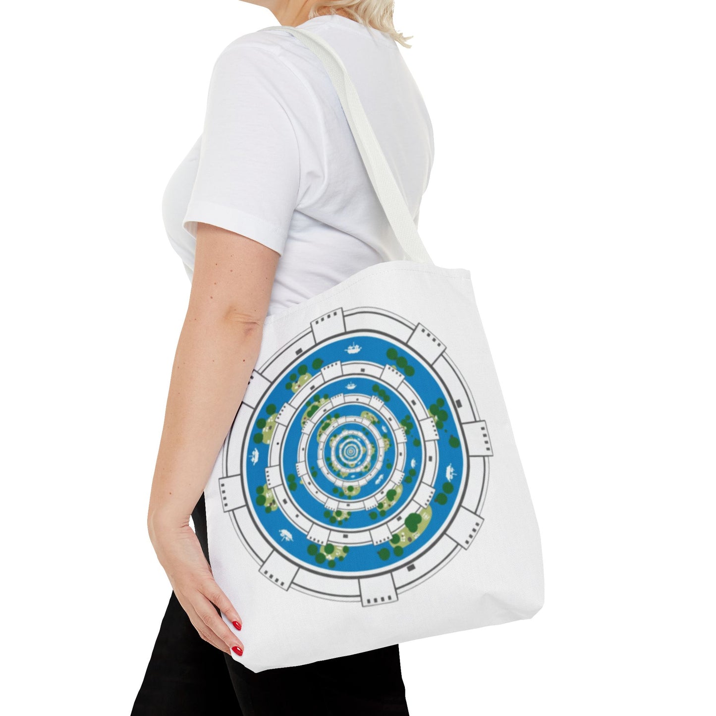 Spiral Island Tote Bag – Nautical Mandala All-Over Print Tote