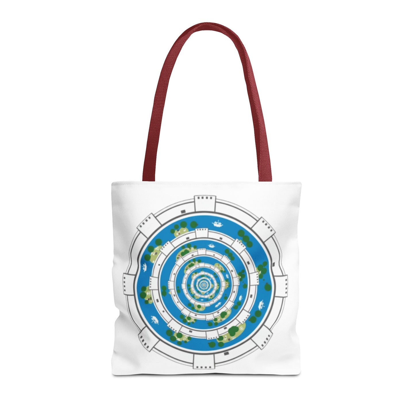 Spiral Island Tote Bag – Nautical Mandala All-Over Print Tote