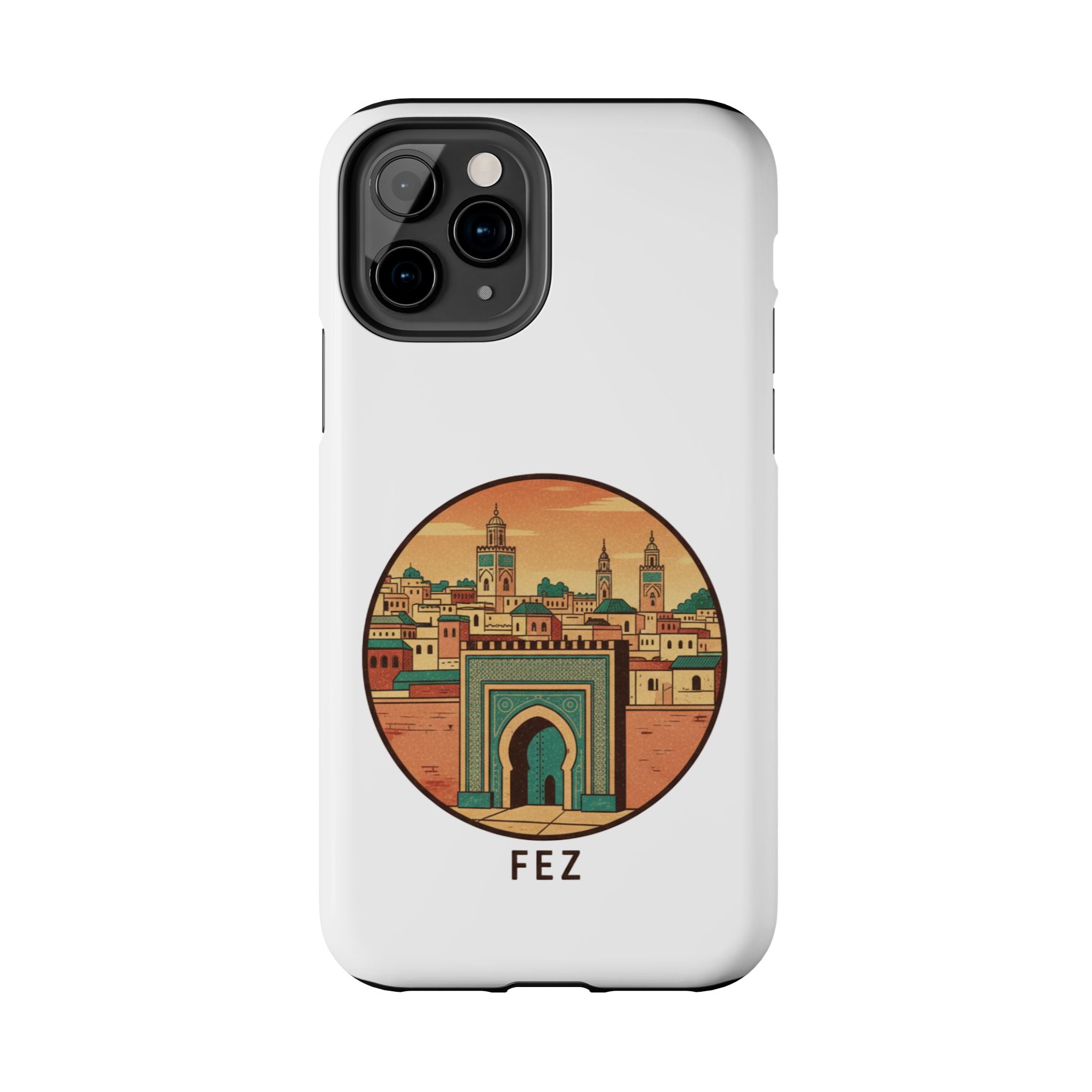 Fez City Tough Phone Case — Moroccan Archway Travel Phone Case