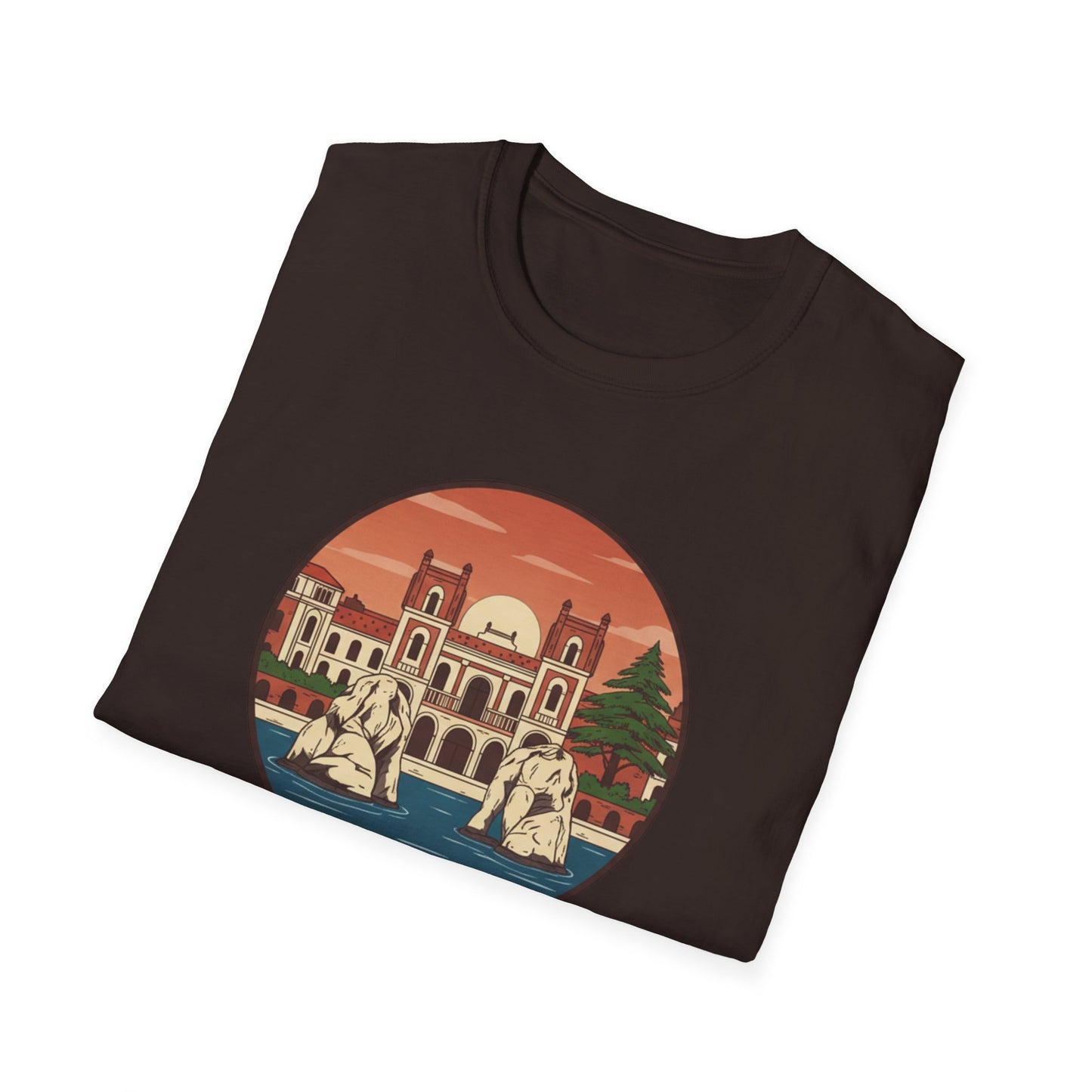 Beirut Vintage Landmark T-Shirt — Retro Cityscape Tee