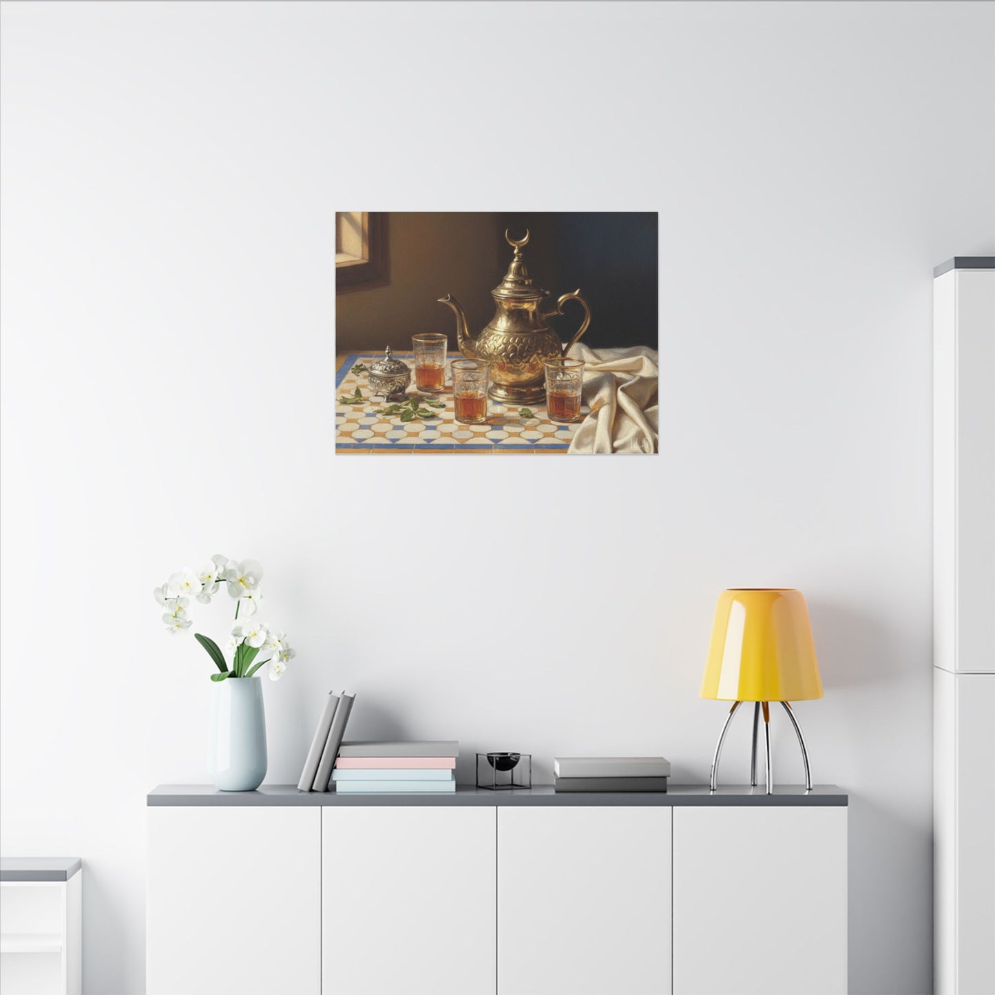 Moroccan Tea Still Life Canvas