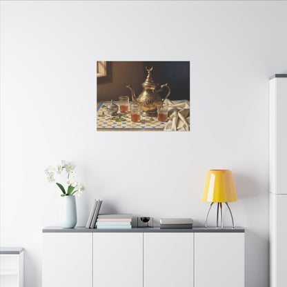 Moroccan Tea Still Life Canvas
