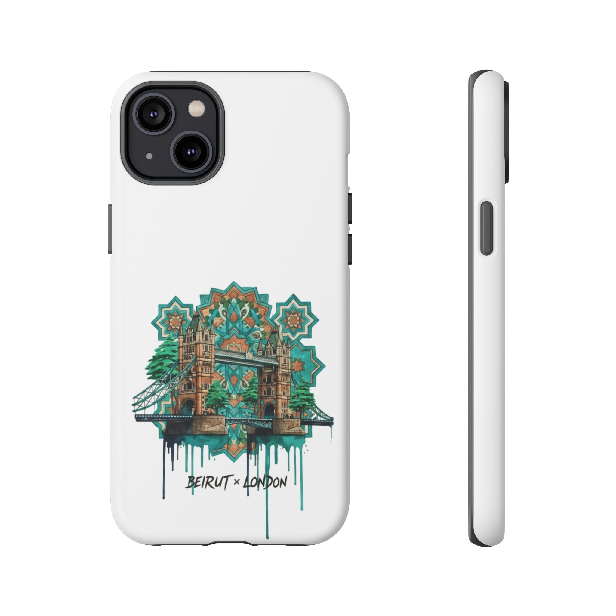 Beirut x London Ornate Phone Case — Turquoise Mosaic Gateway Design