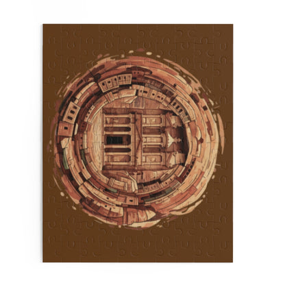 Puzzle — Petra Circular Vintage Architecture Jigsaw (120/252/500 pcs)