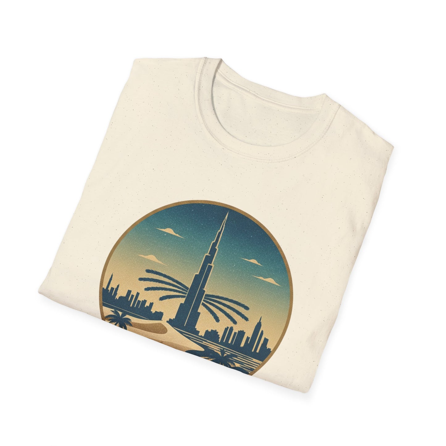Dubai Skyline T-Shirt – Vintage Burj Khalifa Travel Tee
