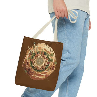 Desert Oasis Circular Art Tote