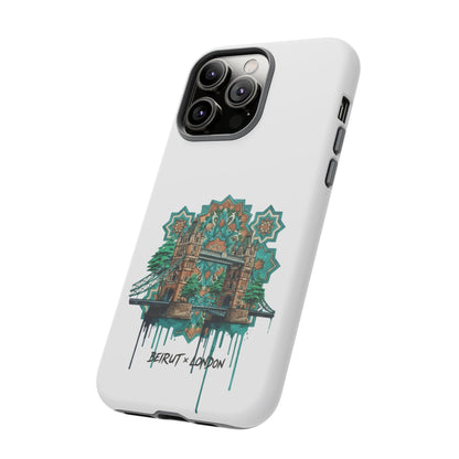 Beirut x London Ornate Phone Case — Turquoise Mosaic Gateway Design