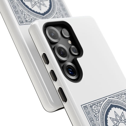 Jeddah Coordinates Phone Case — Arabic Arch Geometric Design