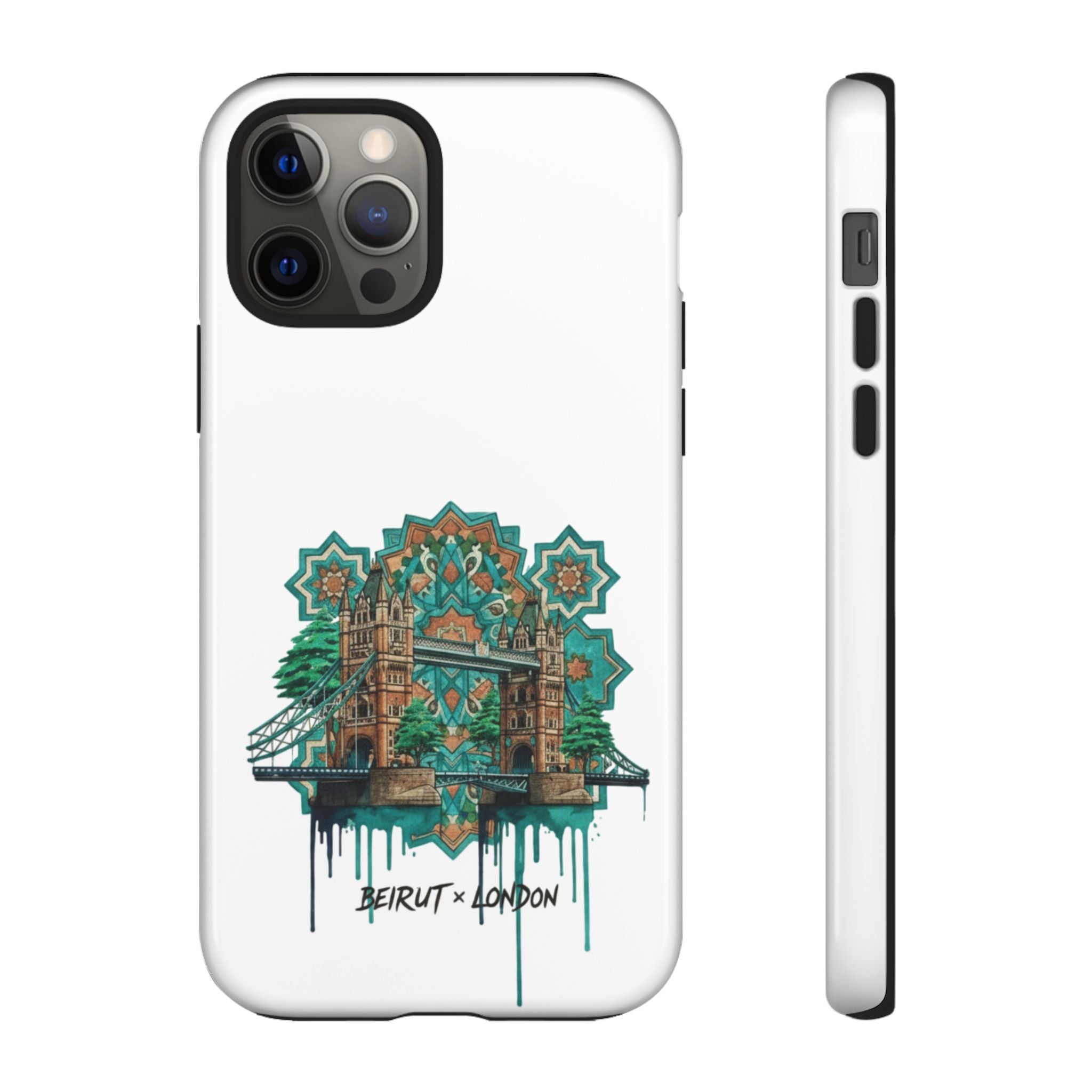 Beirut x London Ornate Phone Case — Turquoise Mosaic Gateway Design