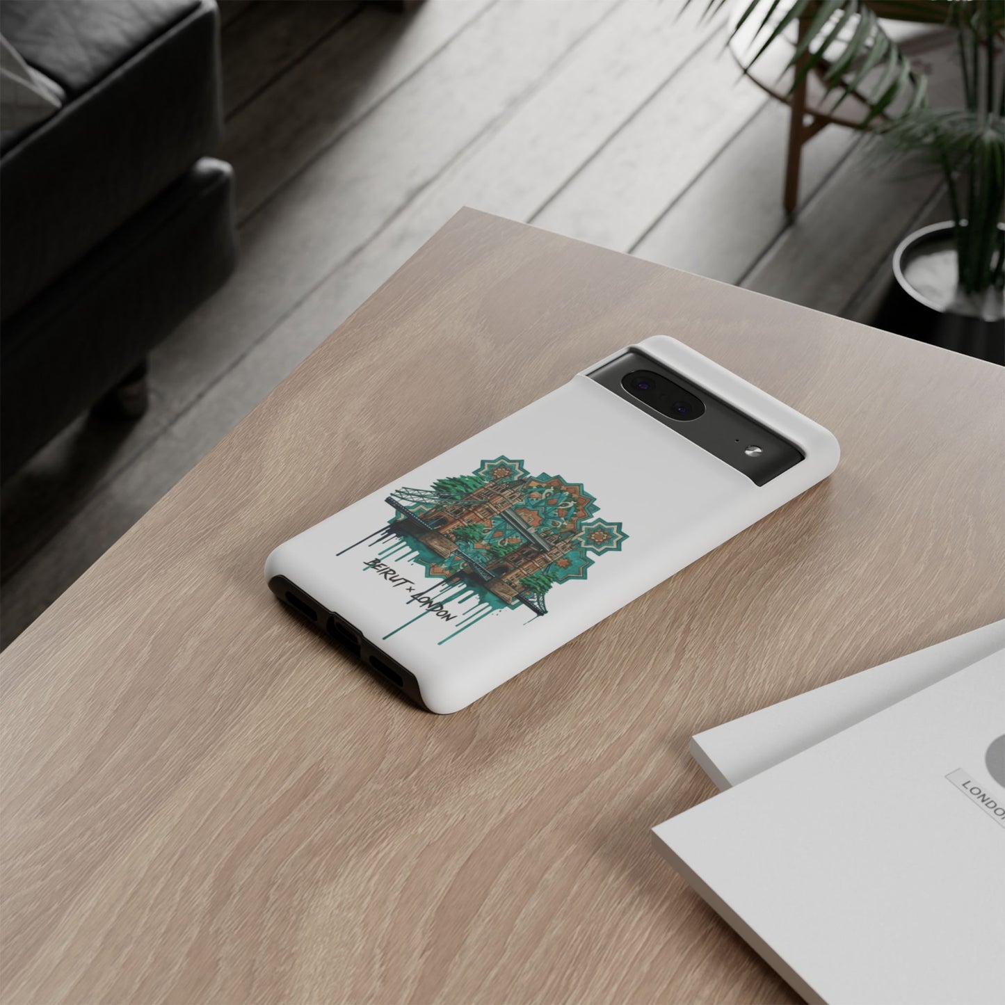 Beirut x London Ornate Phone Case — Turquoise Mosaic Gateway Design