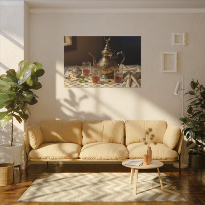 Moroccan Tea Still Life Canvas
