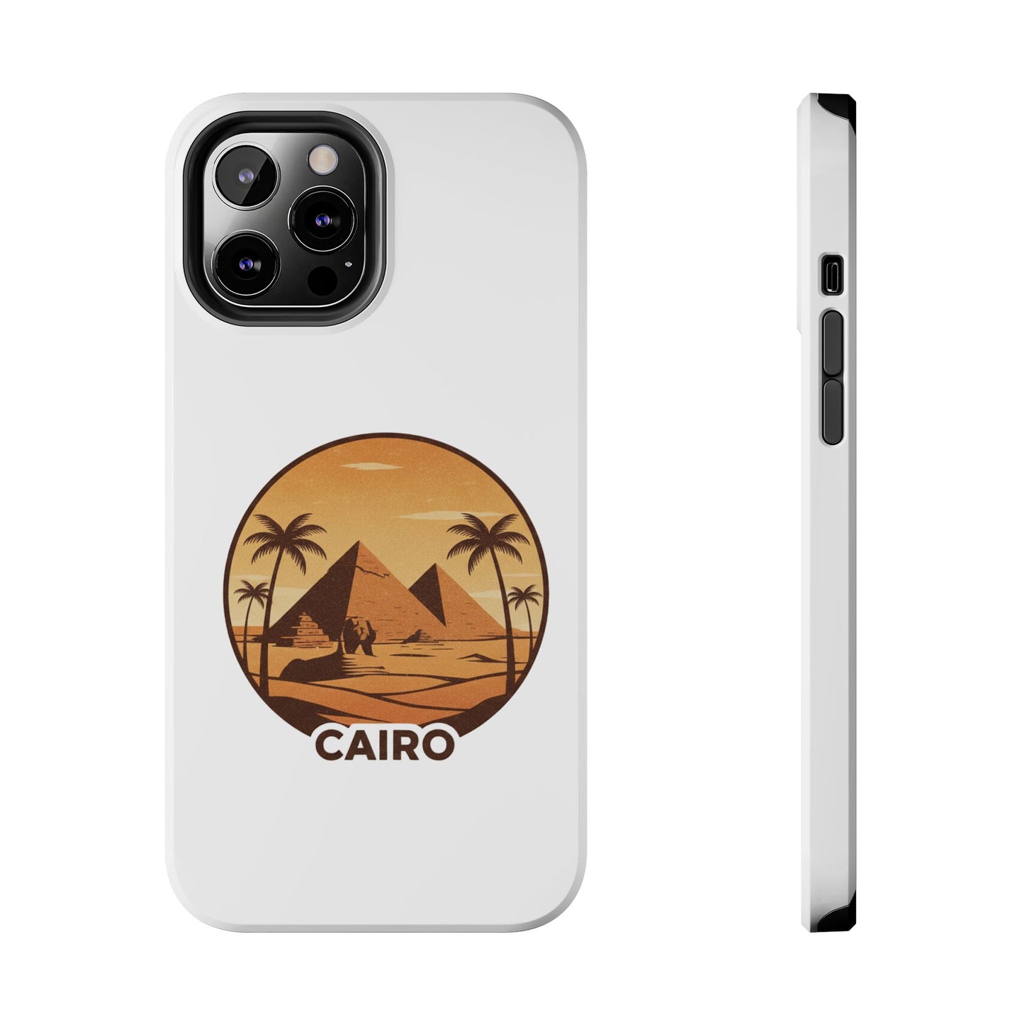 Cairo Pyramids Tough Phone Case — Vintage Egypt Travel iPhone/Android Protective Cover