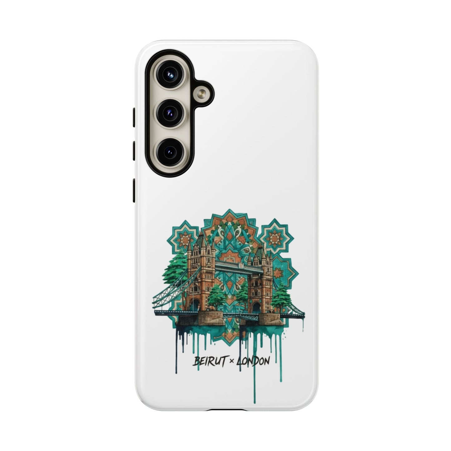 Beirut x London Ornate Phone Case — Turquoise Mosaic Gateway Design
