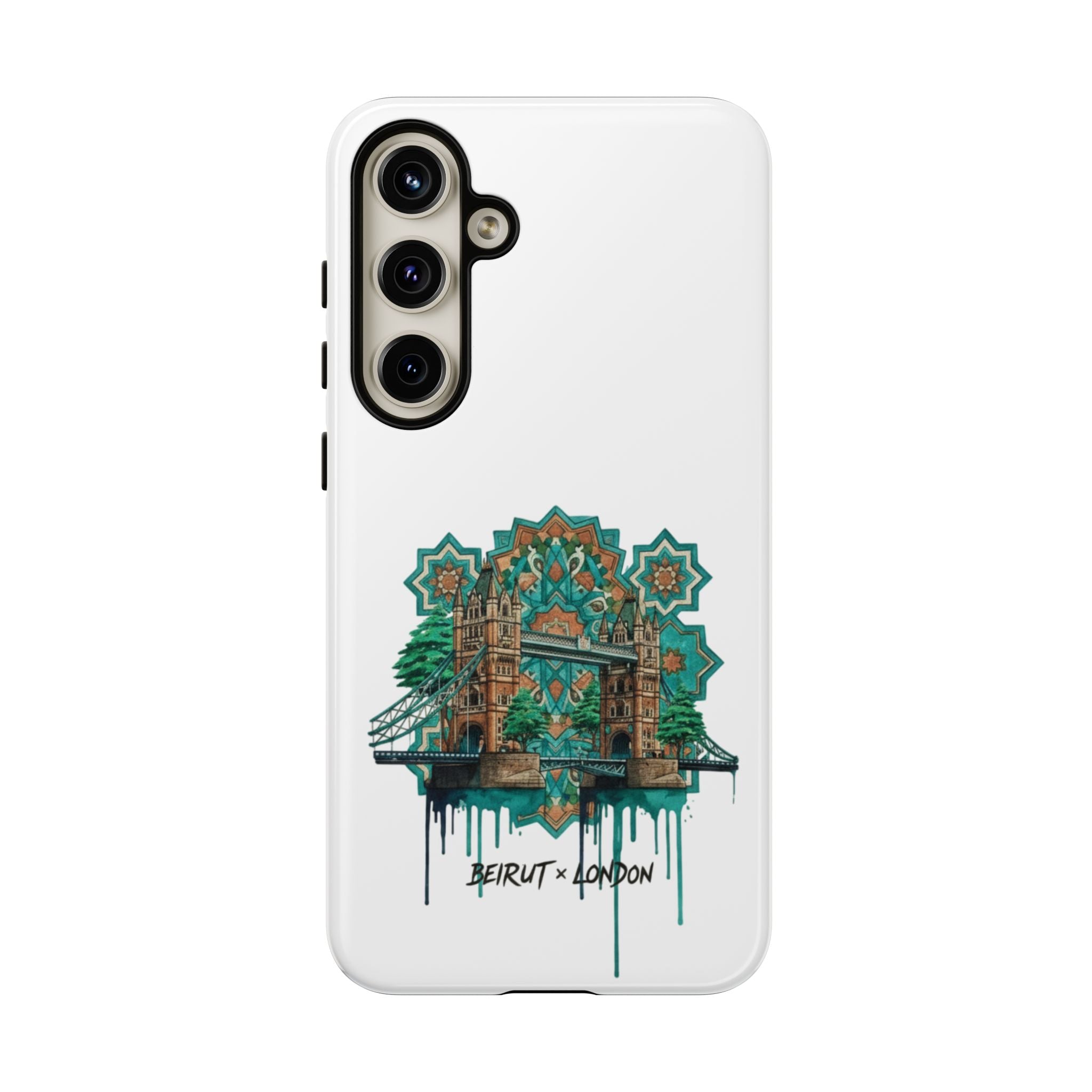 Beirut x London Ornate Phone Case — Turquoise Mosaic Gateway Design