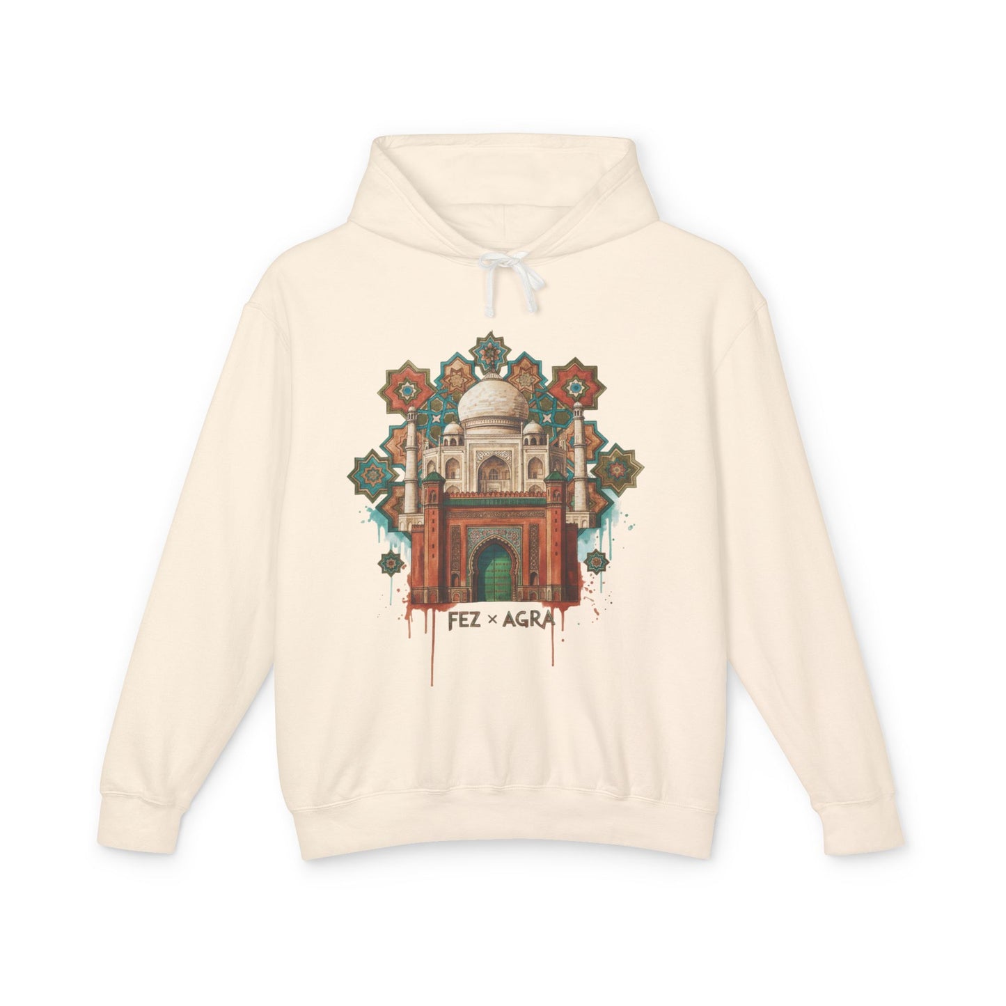 Beirut Souk Floral Hoodie — Lebanon Architectural Art Pullover