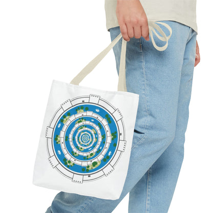 Spiral Island Tote Bag – Nautical Mandala All-Over Print Tote