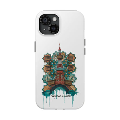 Coque de téléphone résistante — Illustration fusion Bagdad x Tokyo