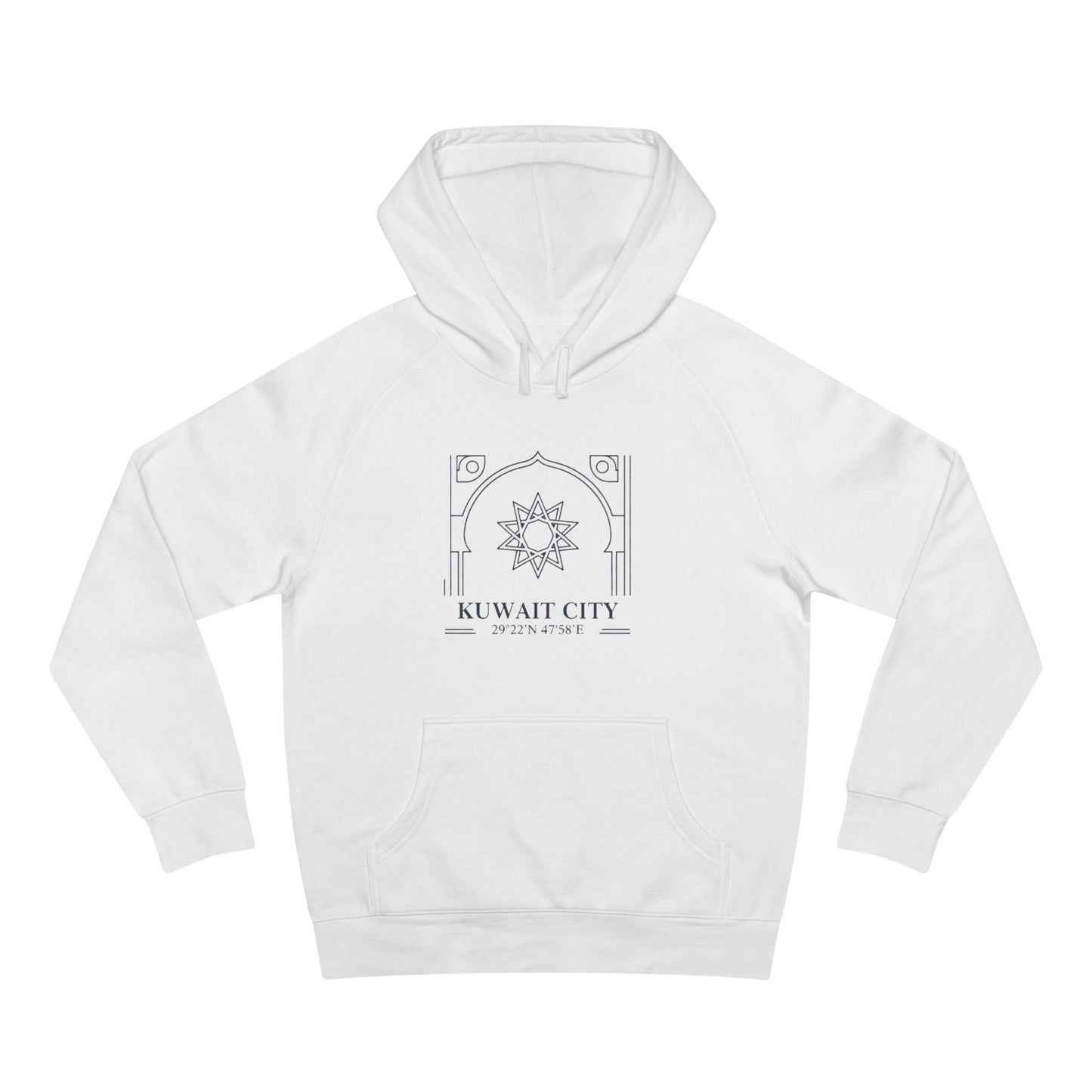 Kuwait City Architectural Hoodie — Minimalist Middle East Travel Sweatshirt