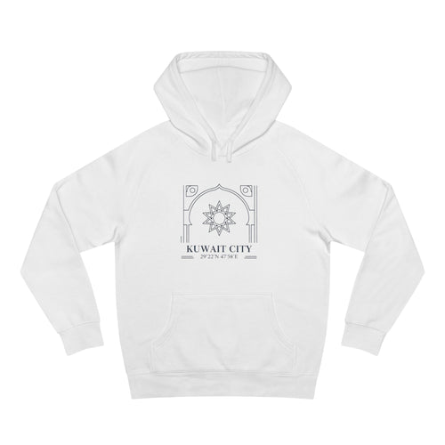 Kuwait City Architectural Hoodie — Minimalist Middle East Travel Sweatshirt