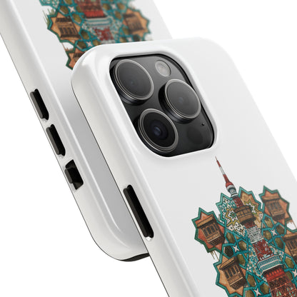Coque de téléphone résistante — Illustration fusion Bagdad x Tokyo