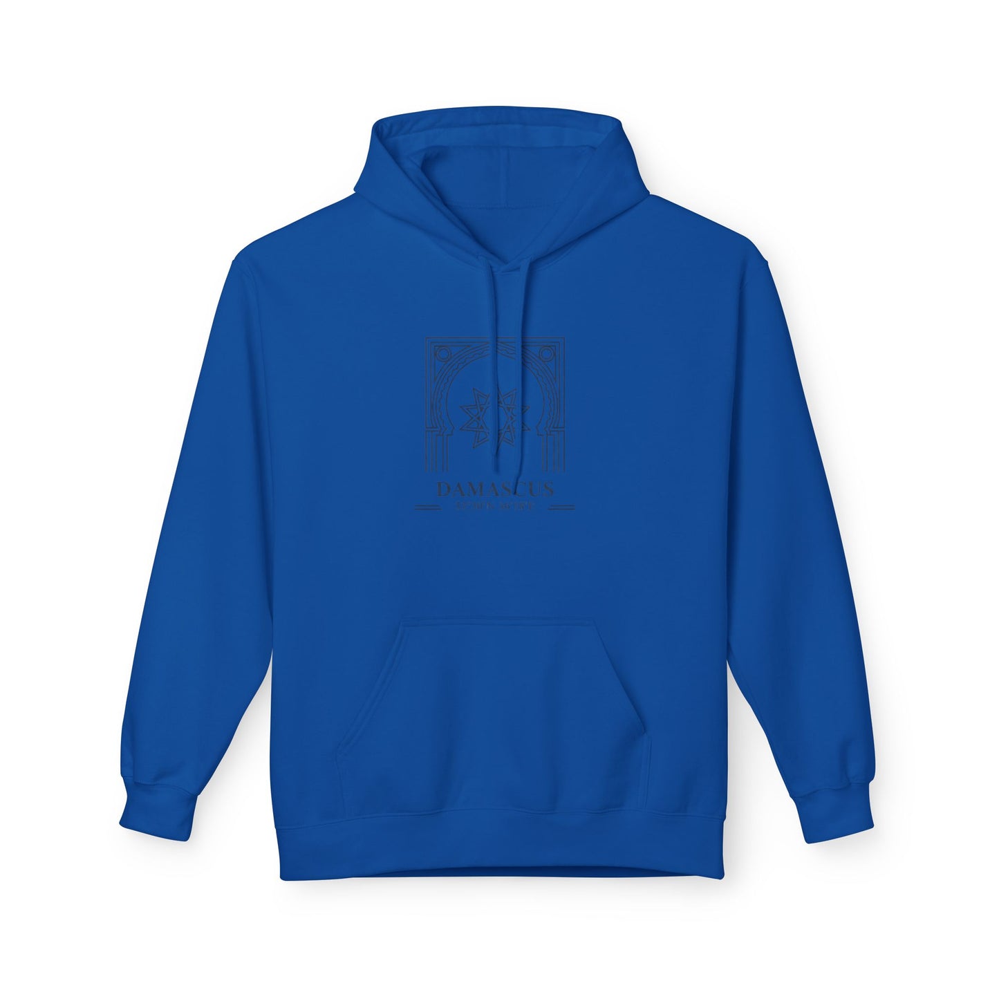 Damascus Heritage Hoodie — Minimal Middle Eastern Motif