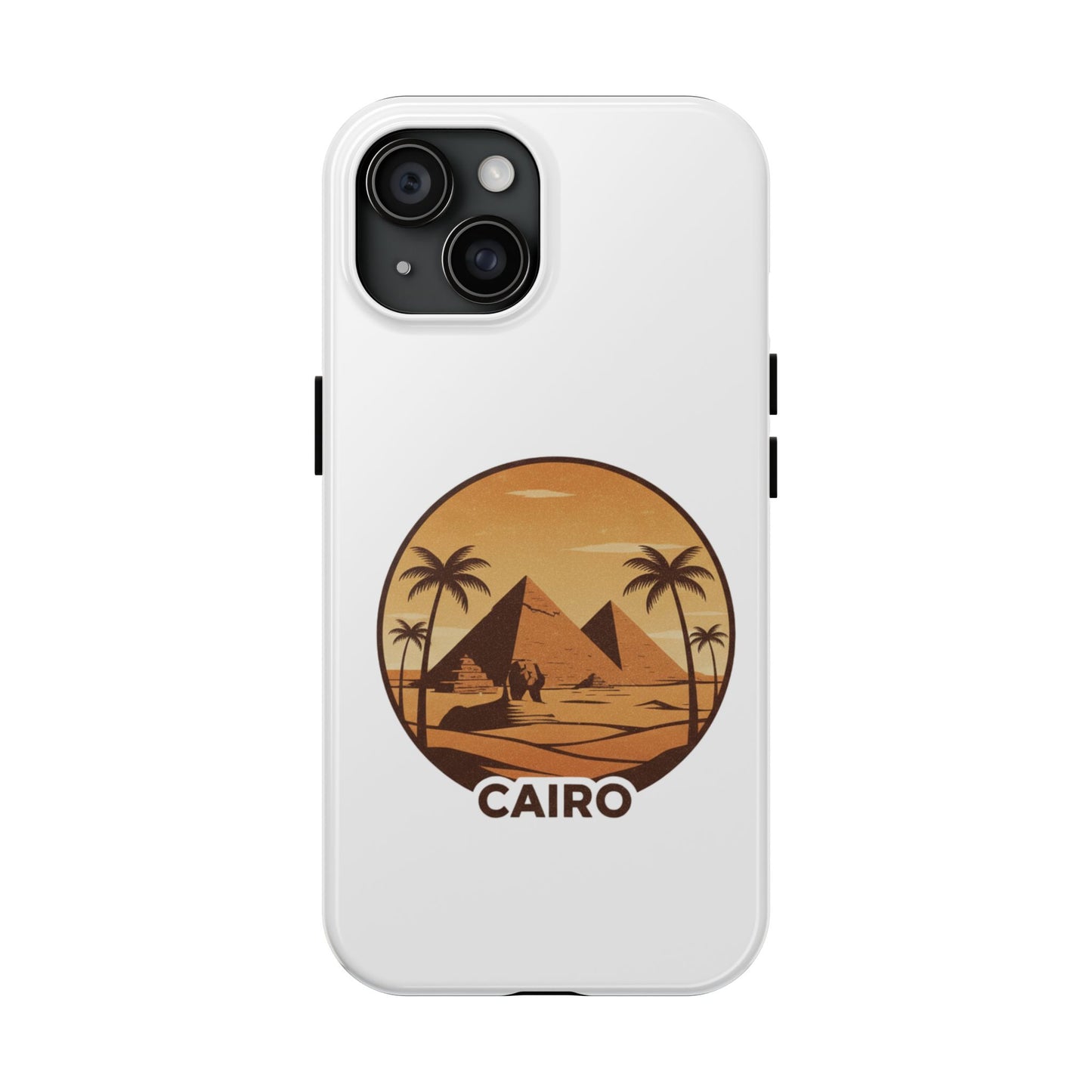 Cairo Pyramids Tough Phone Case — Vintage Egypt Travel iPhone/Android Protective Cover