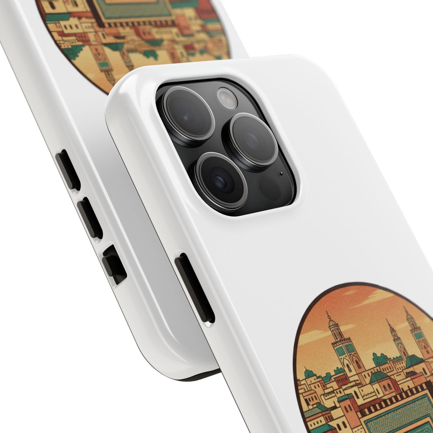 Étui de téléphone résistant Fez City — Étui de téléphone de voyage motif arche marocaine