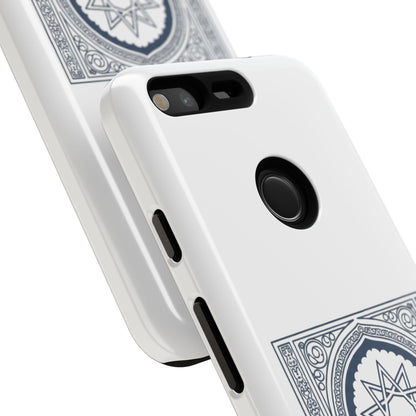 Jeddah Coordinates Phone Case — Arabic Arch Geometric Design