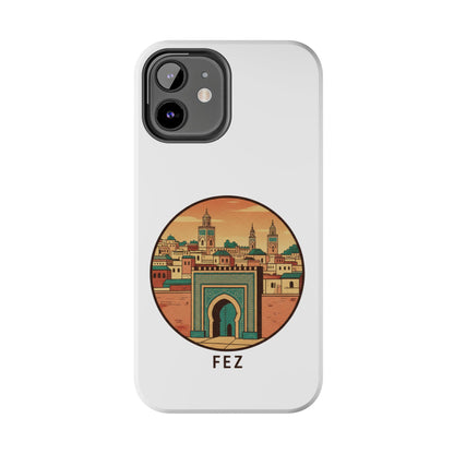 Étui de téléphone résistant Fez City — Étui de téléphone de voyage motif arche marocaine