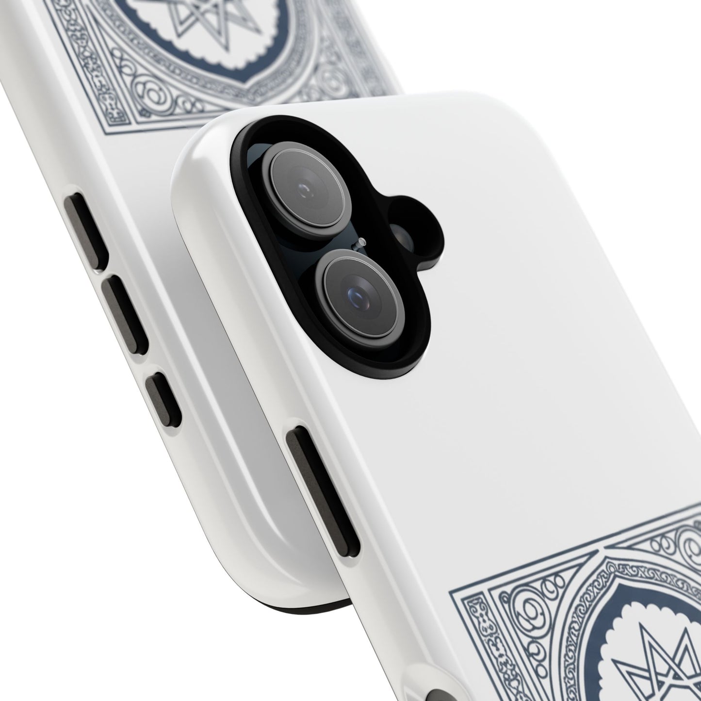 Jeddah Coordinates Phone Case — Arabic Arch Geometric Design