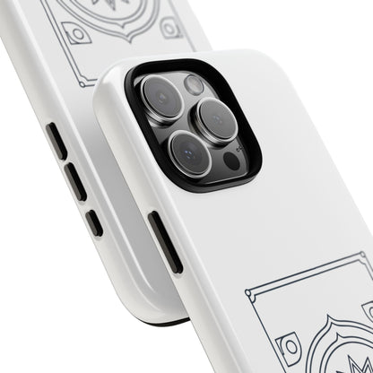 Dubai Architectural Phone Case — Minimal Souvenir Travel Design with Coordinates