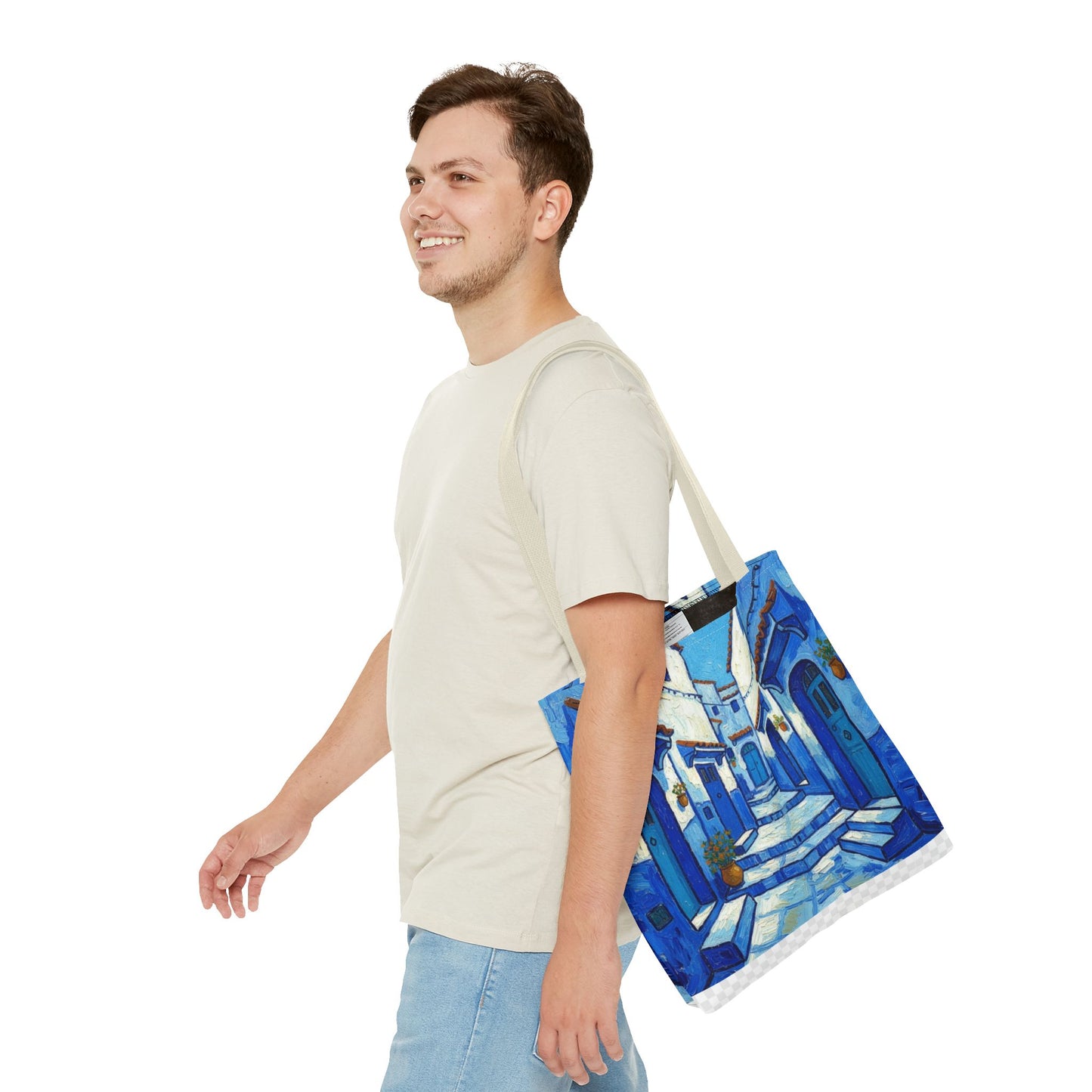 Mediterranean Blue Alley Tote