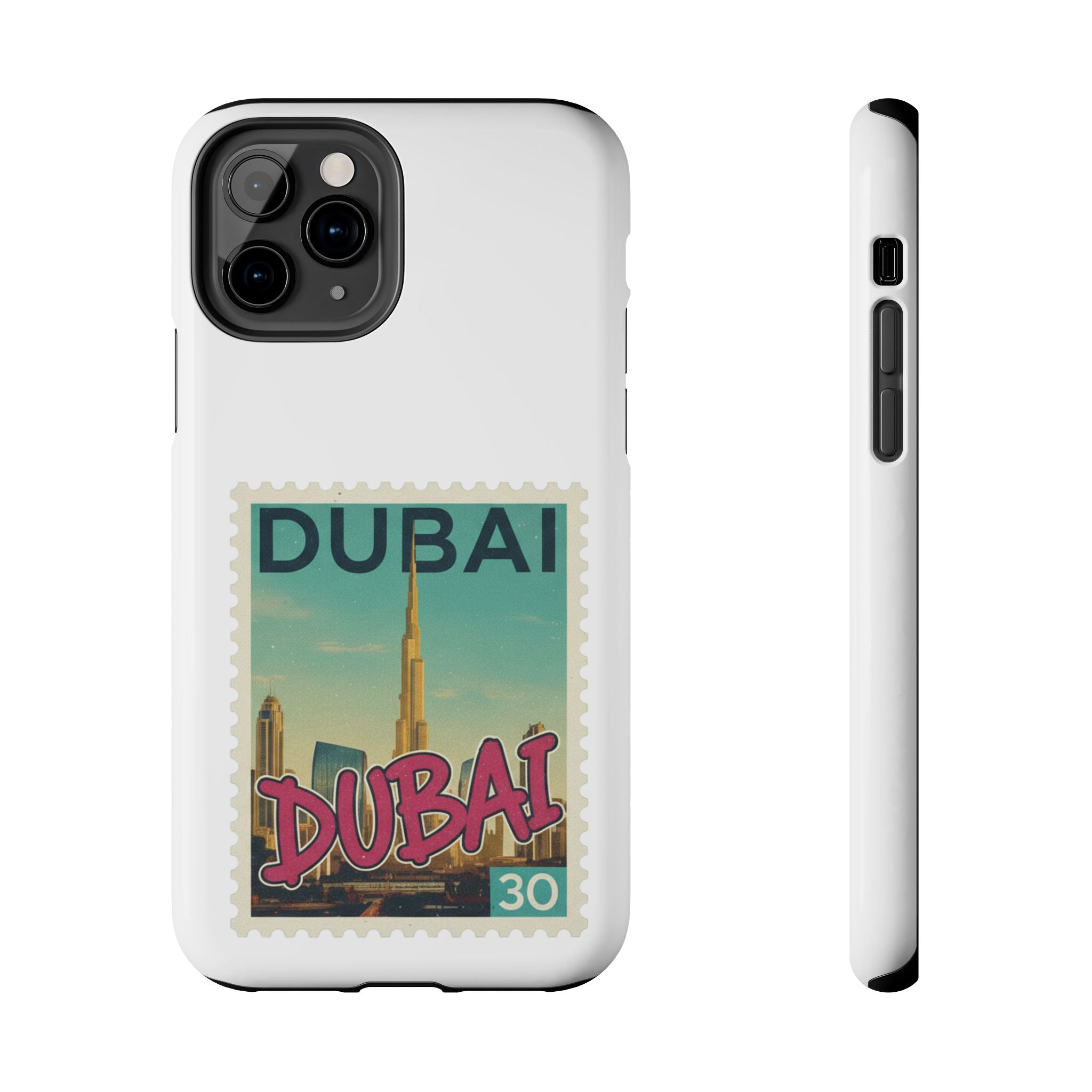Dubai Postage Stamp Phone Case — Travel-Inspired Tough iPhone Case