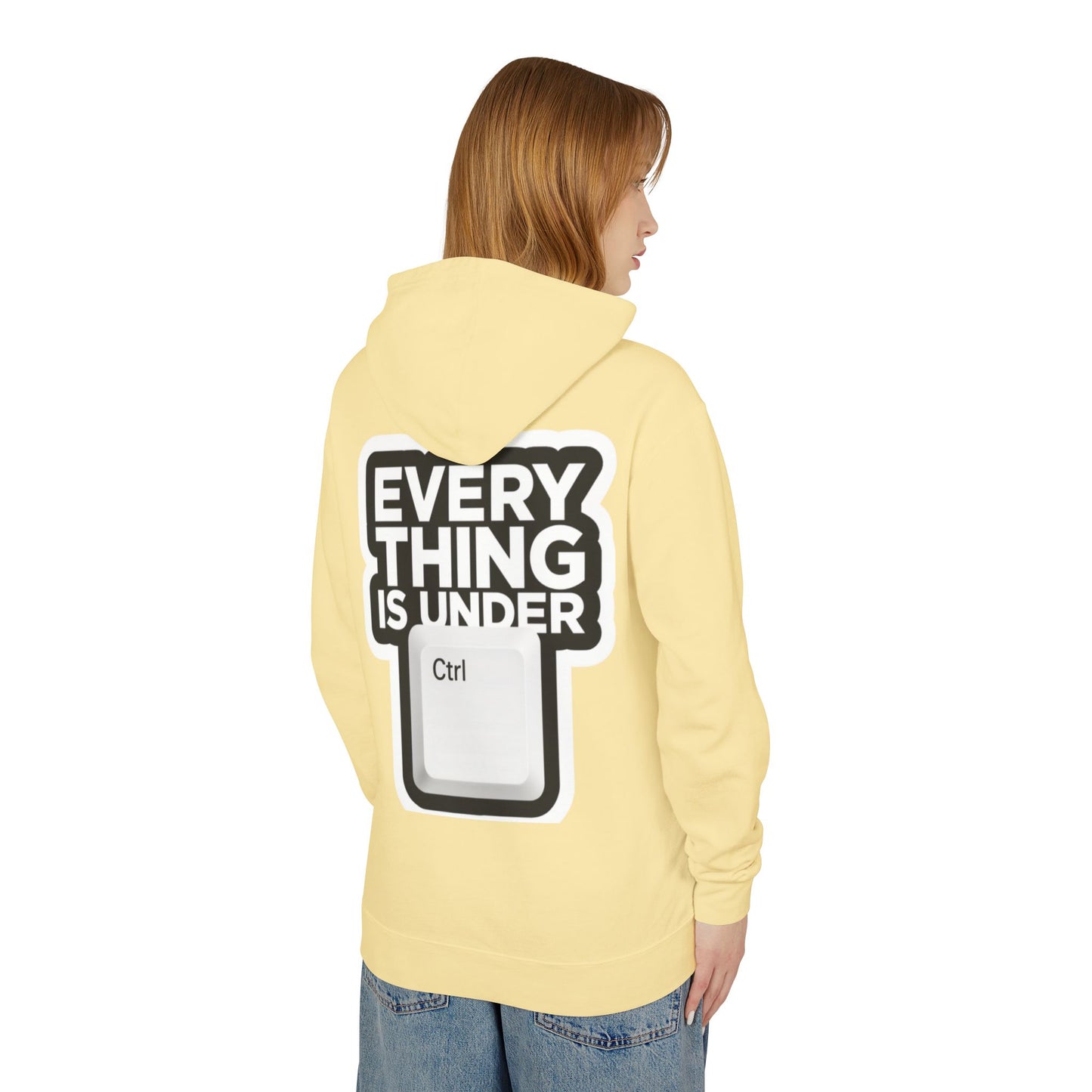 Everything Is Under Ctrl Hoodie — Funny Tech Keyboard Graphic Lightweight Hoodie