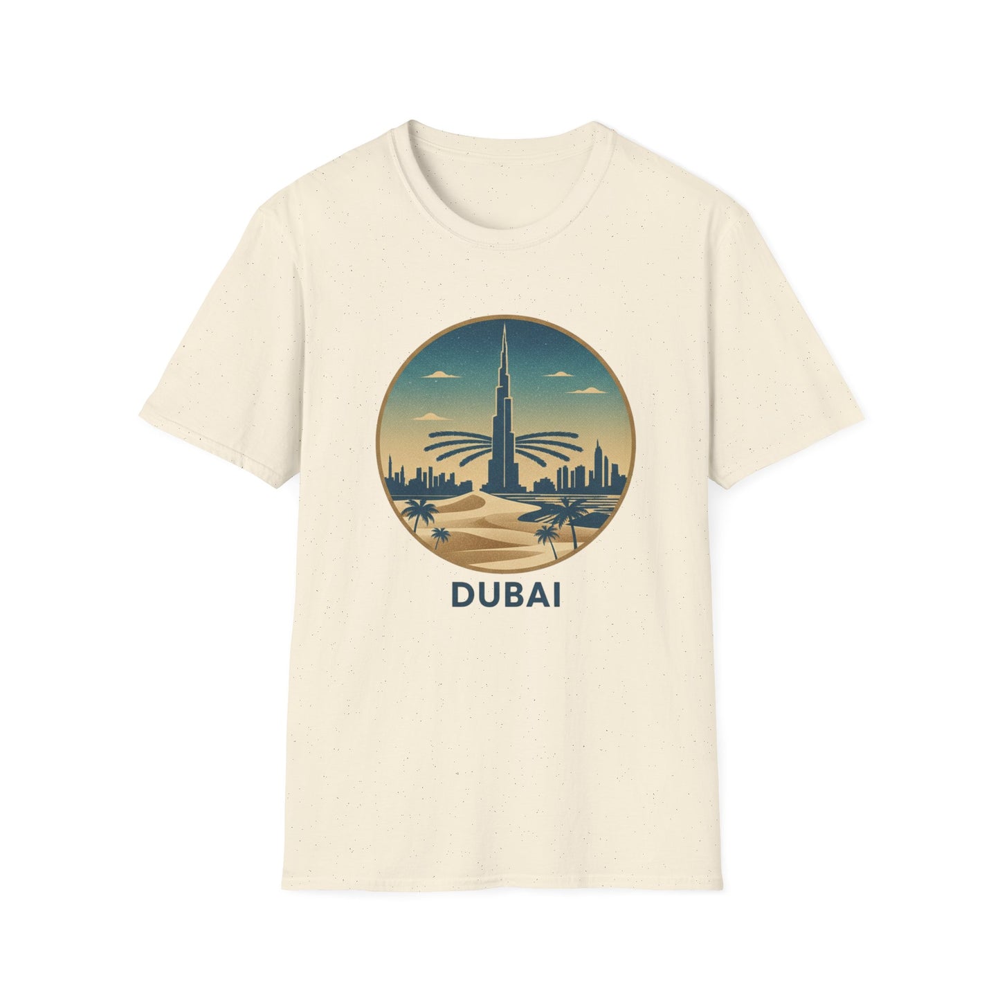Dubai Skyline T-Shirt – Vintage Burj Khalifa Travel Tee