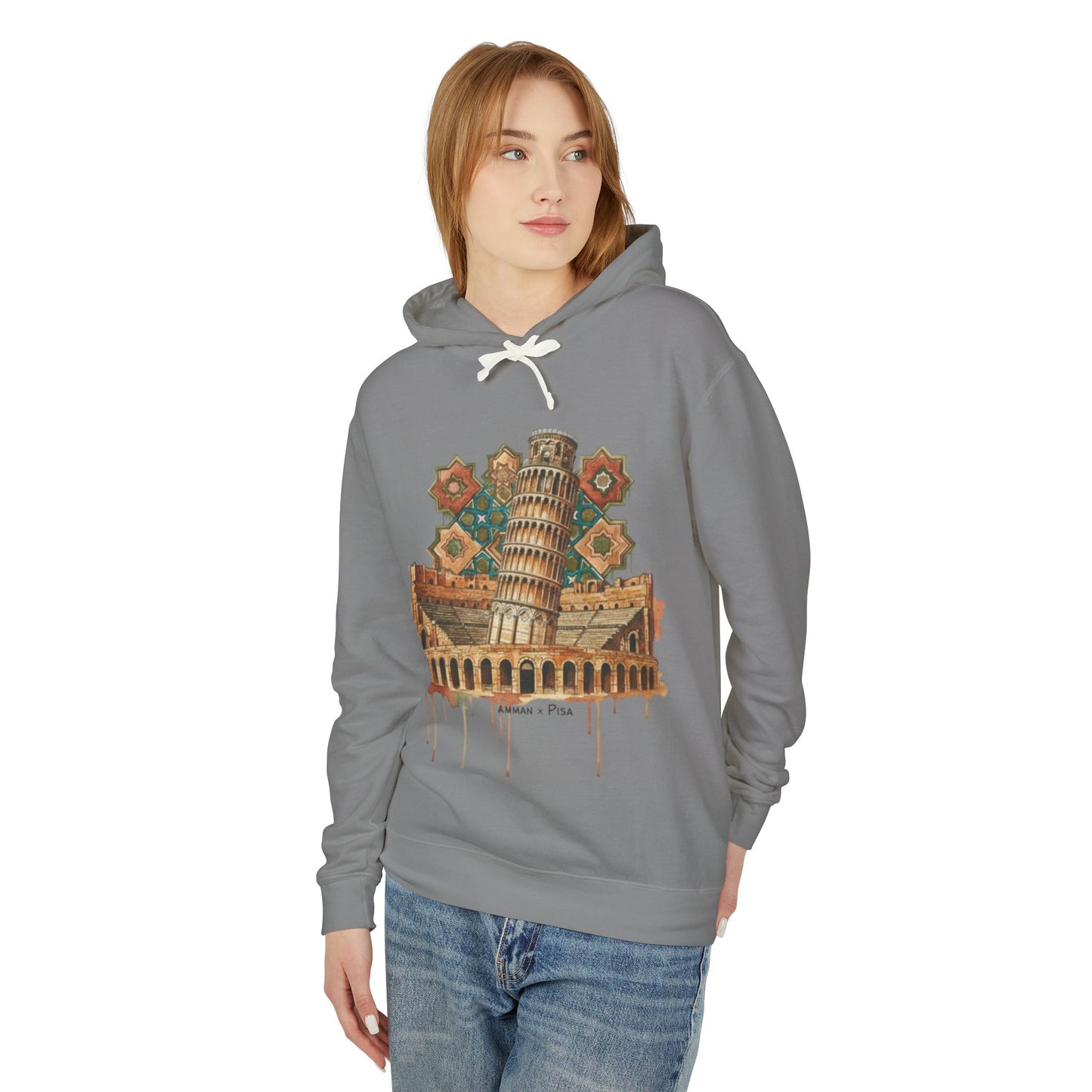 Leaning Tower of Pisa Vintage Art Hoodie — Retro Italy Travel Sweatshirt