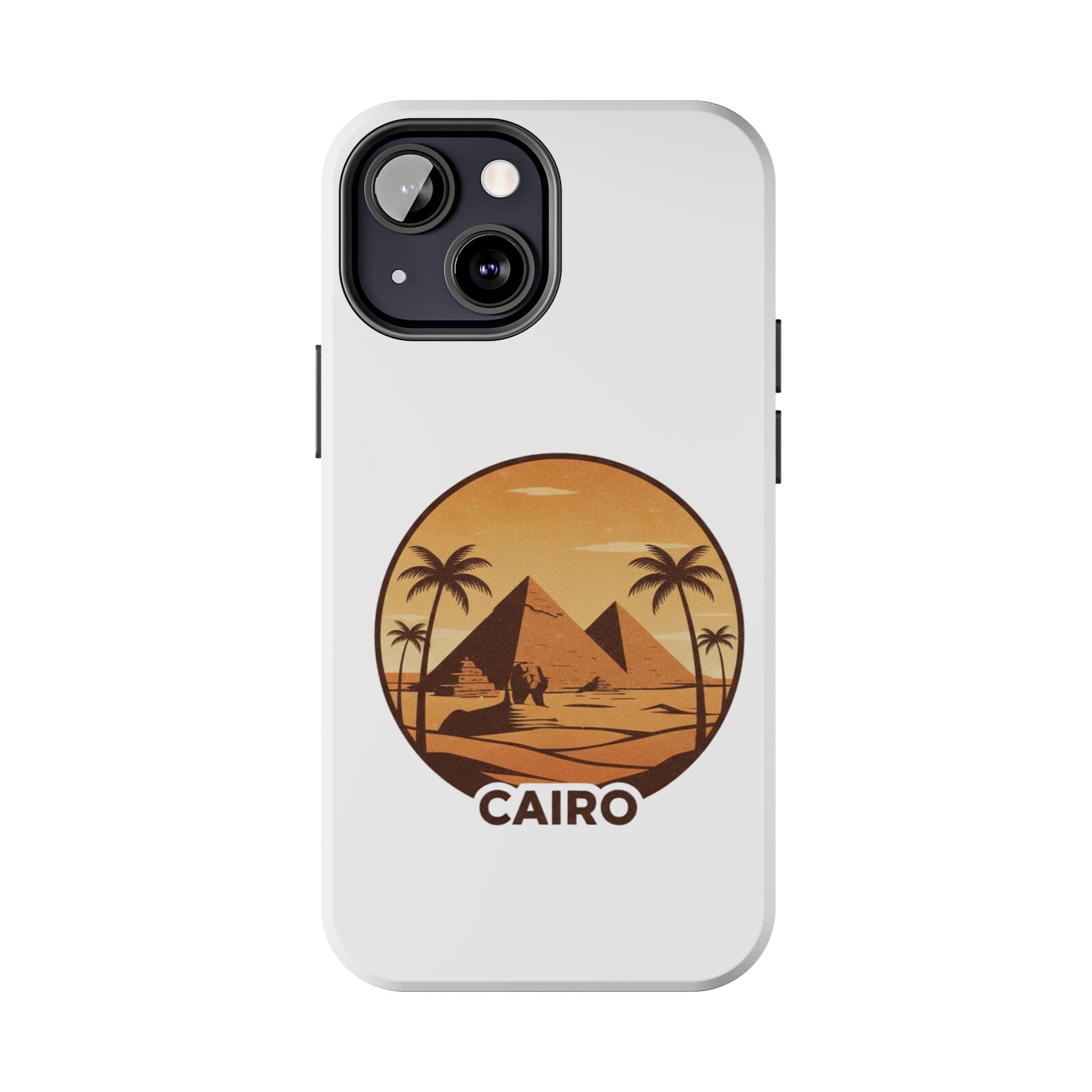 Cairo Pyramids Tough Phone Case — Vintage Egypt Travel iPhone/Android Protective Cover