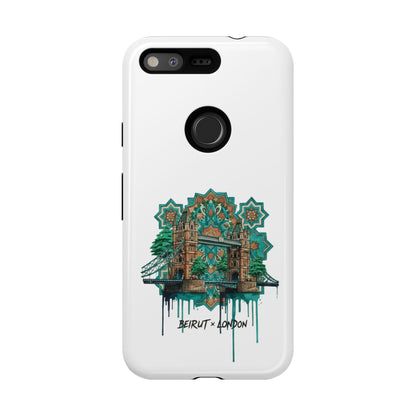 Beirut x London Ornate Phone Case — Turquoise Mosaic Gateway Design