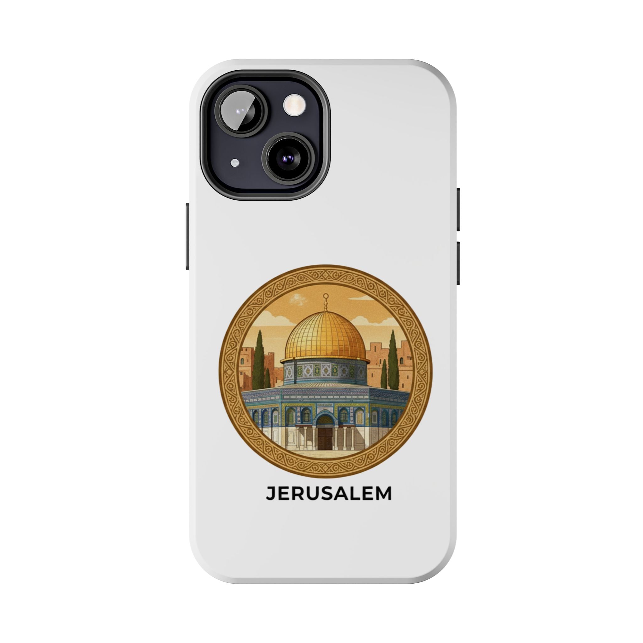 Jerusalem Dome Tough Phone Case — Golden Dome of the Rock Illustration