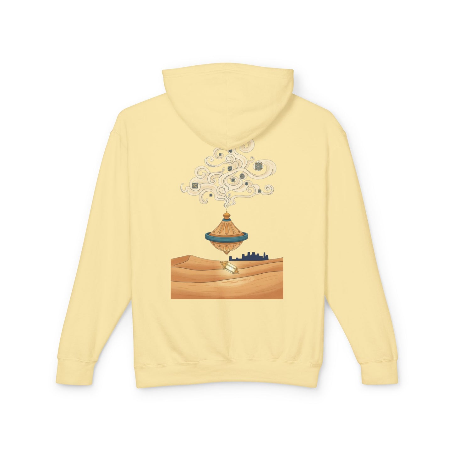 Desert Lamp Hoodie — Boho Floating Lantern Desert Sweatshirt